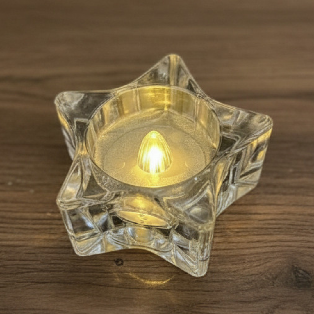Vela estrella LED